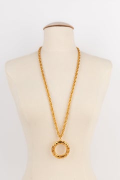 Collier pendentif lettre, plaqué or, style urbain