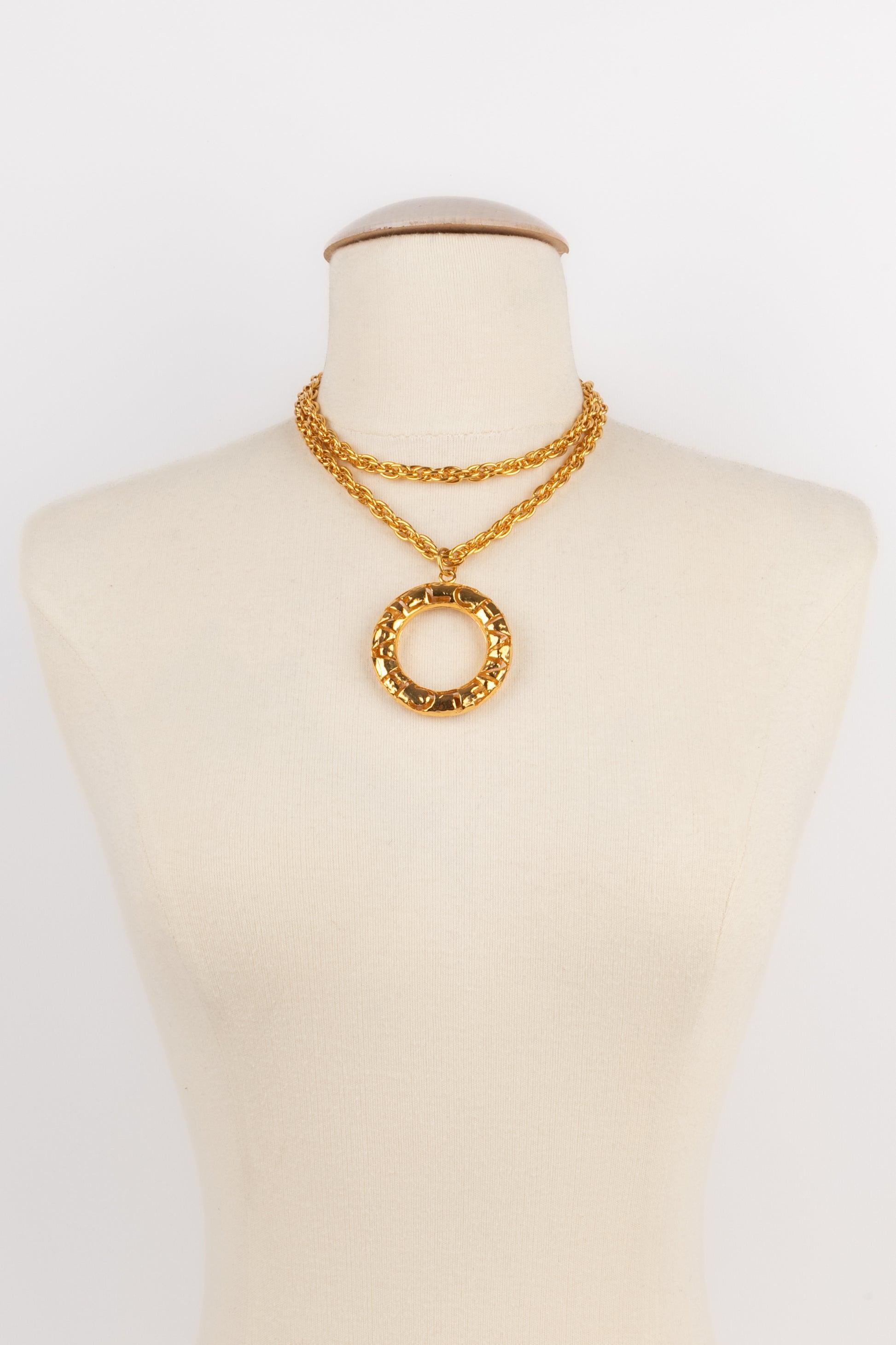 Collana con ciondolo di Chanel, anni '80 In condizioni ottime in vendita a SAINT-OUEN-SUR-SEINE, FR