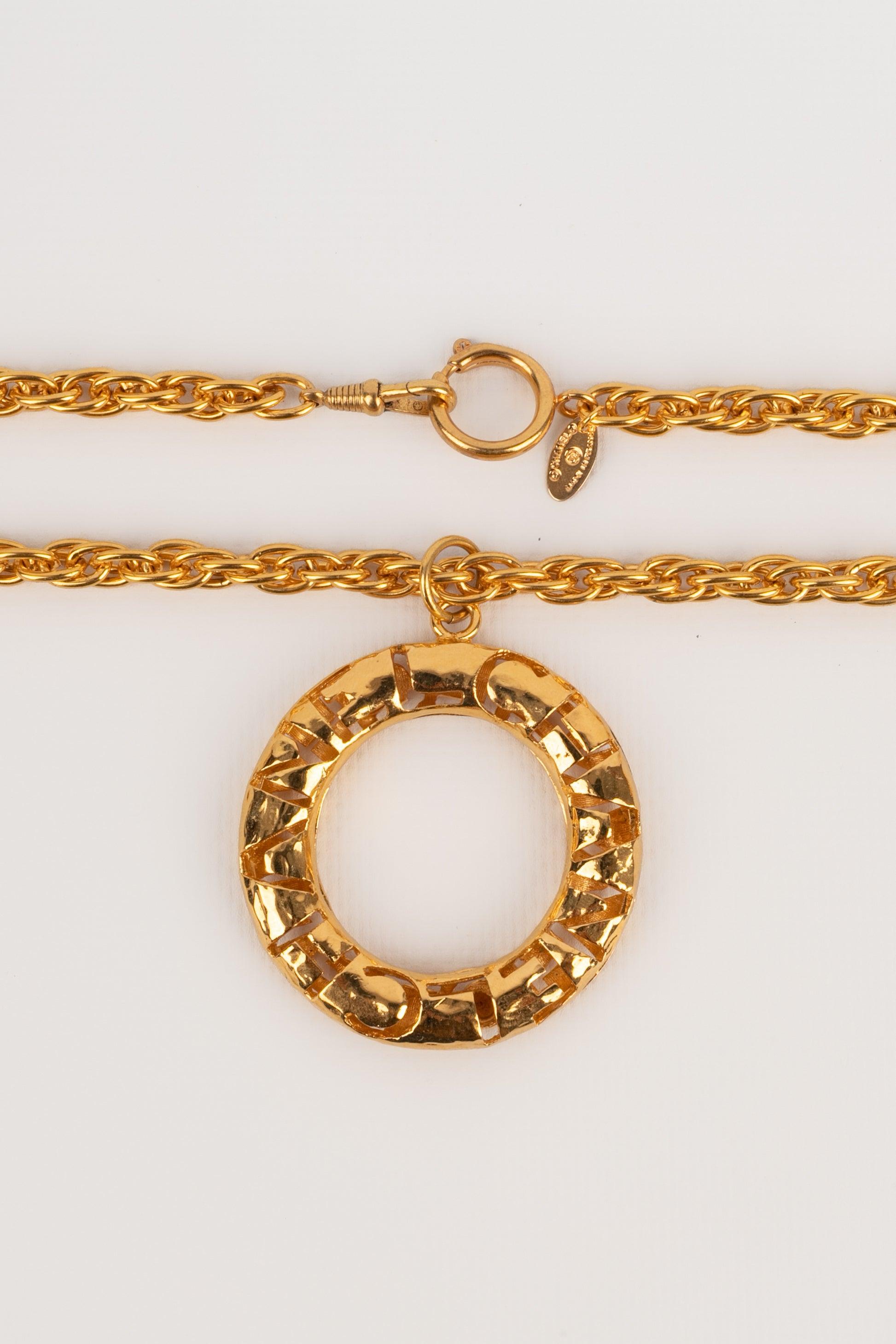 Collana con ciondolo di Chanel, anni '80 in vendita 1