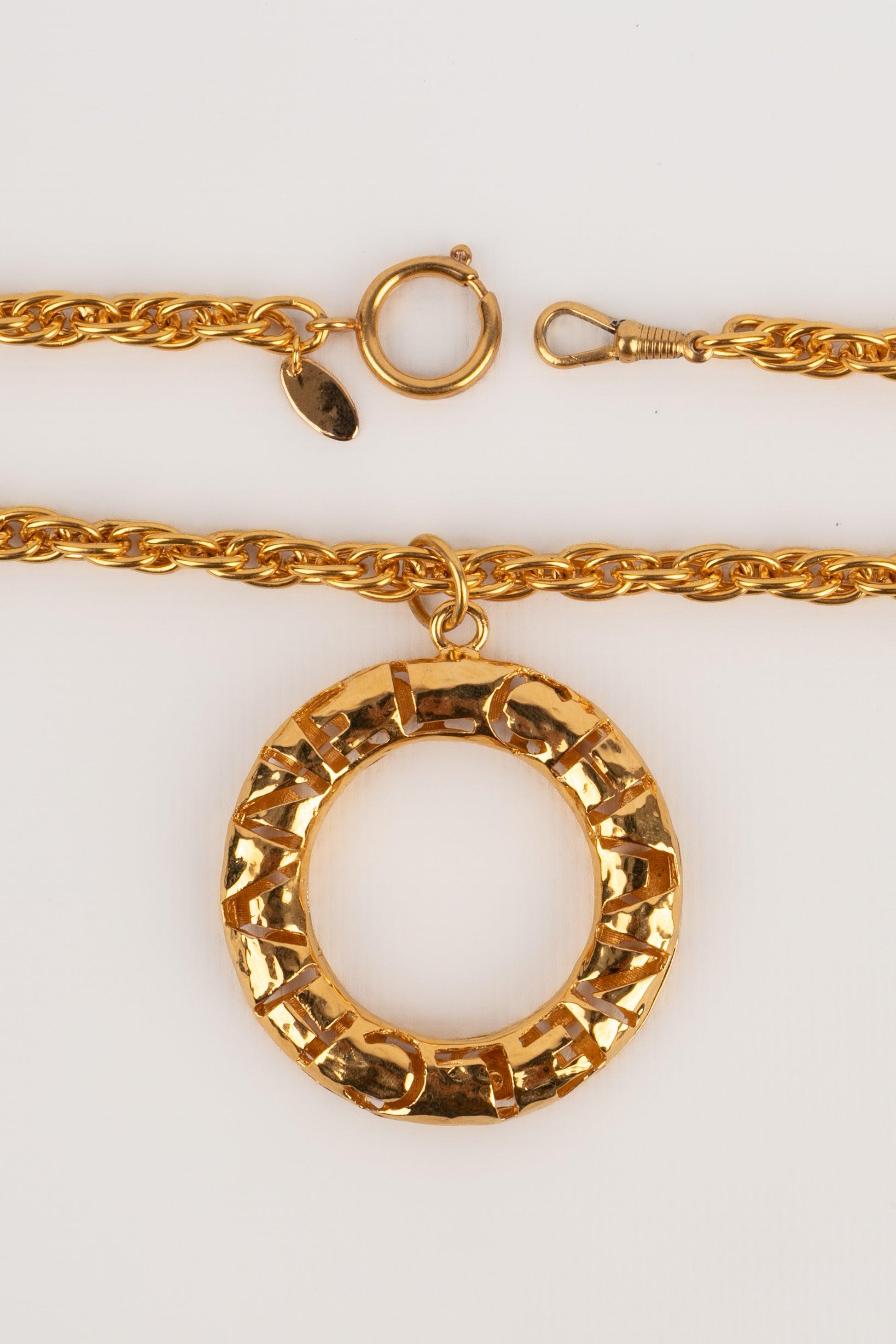 Collana con ciondolo di Chanel, anni '80 in vendita 2