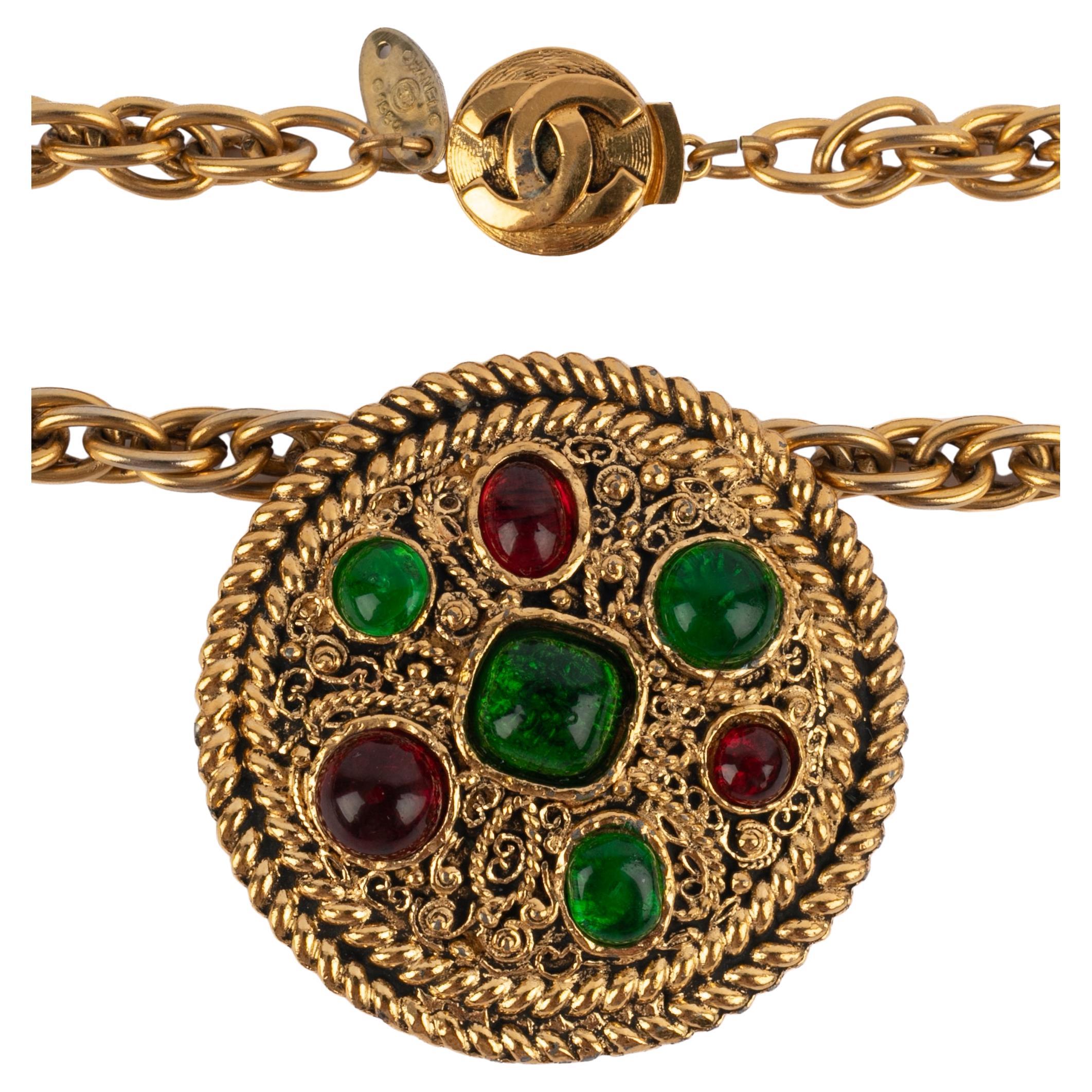 Chanel pendant necklace 1984 For Sale