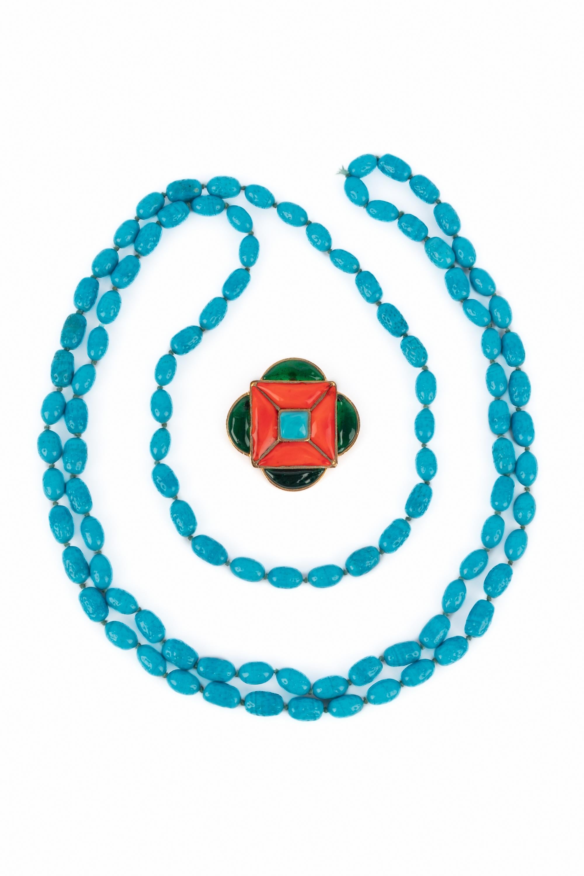 Chanel pendant necklace 1990s For Sale 1