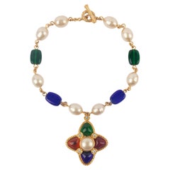 Collana con ciondolo Chanel anni '90