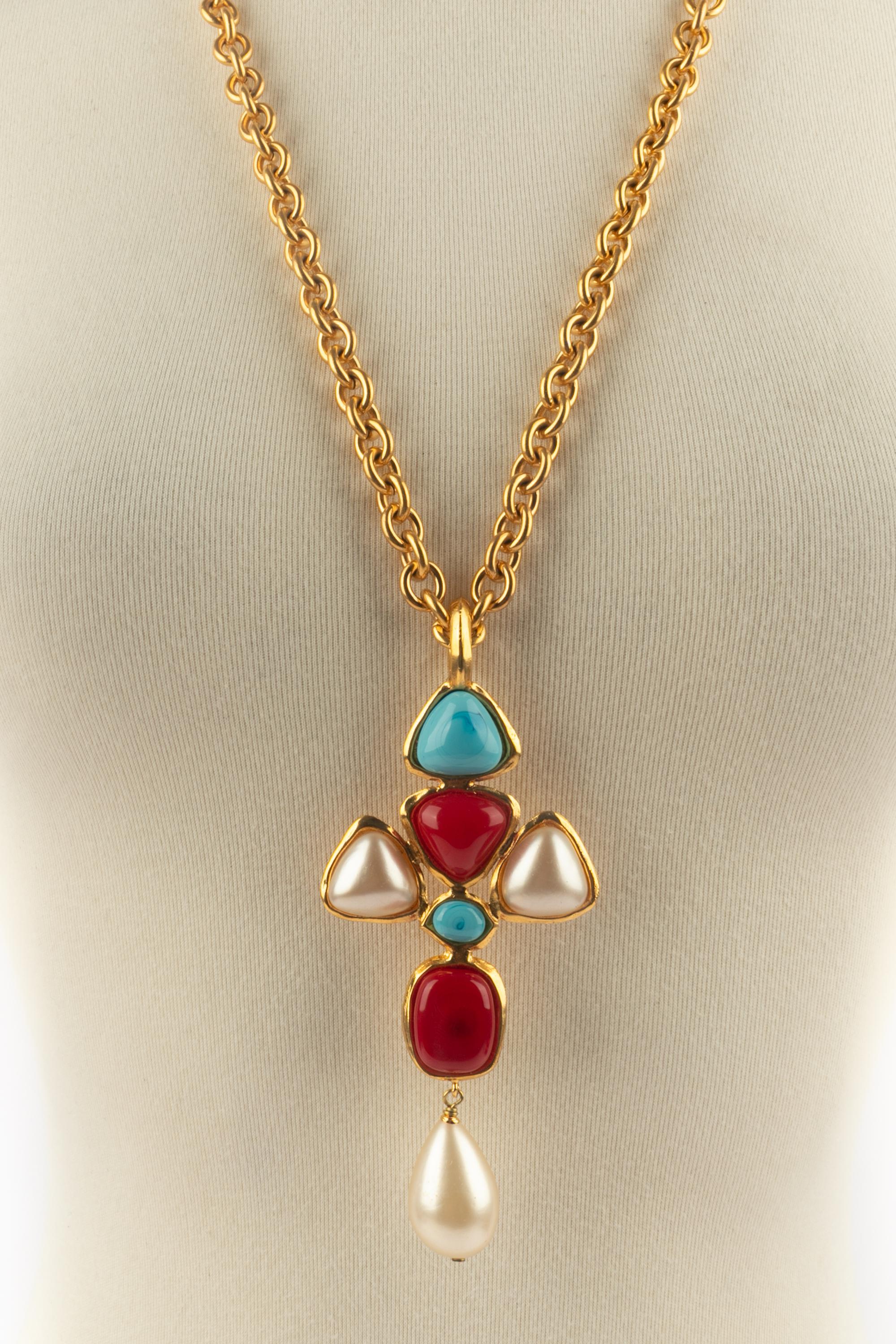 Collana con ciondolo Chanel 1993 in vendita 5