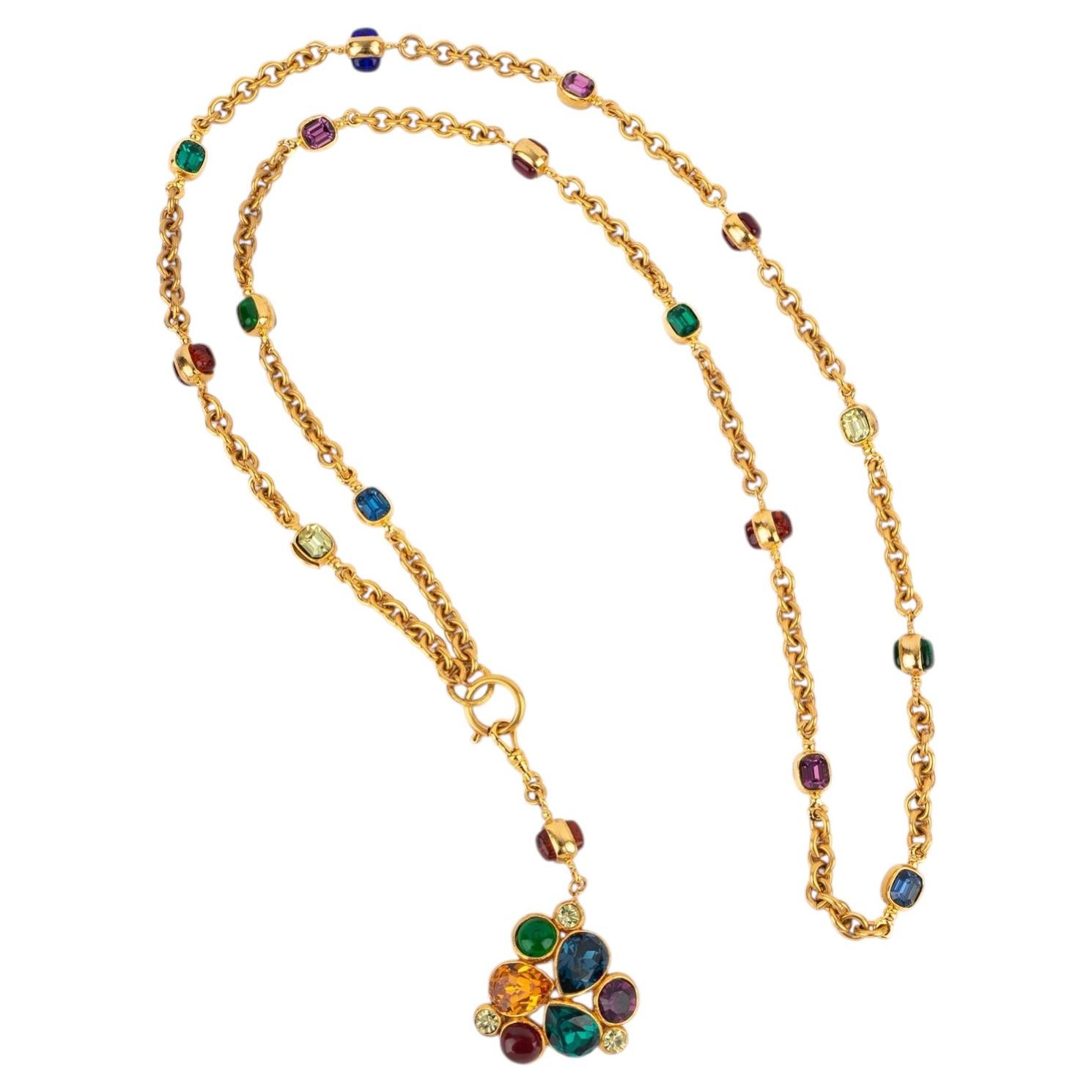 Collana con ciondolo Chanel di Karl Lagerfeld for Chanel Autunno-Inverno 1991