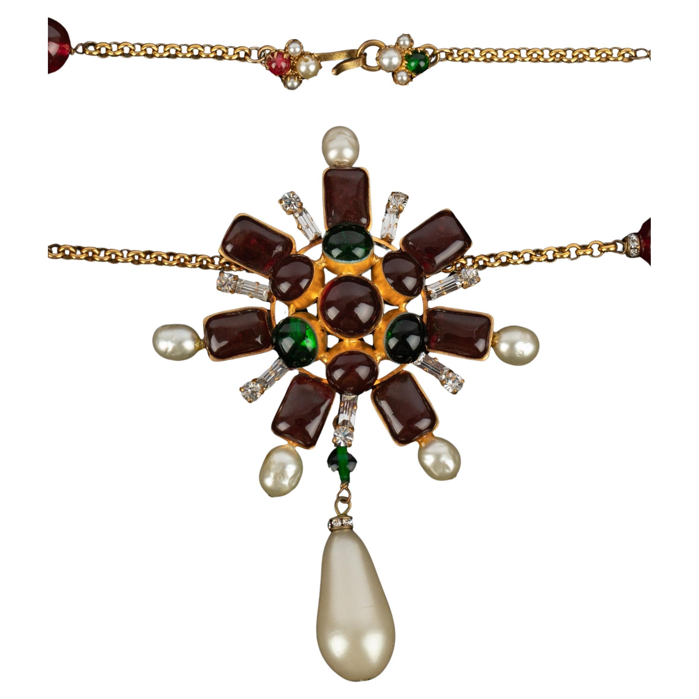 Collana con ciondolo Chanel Autunno 1993