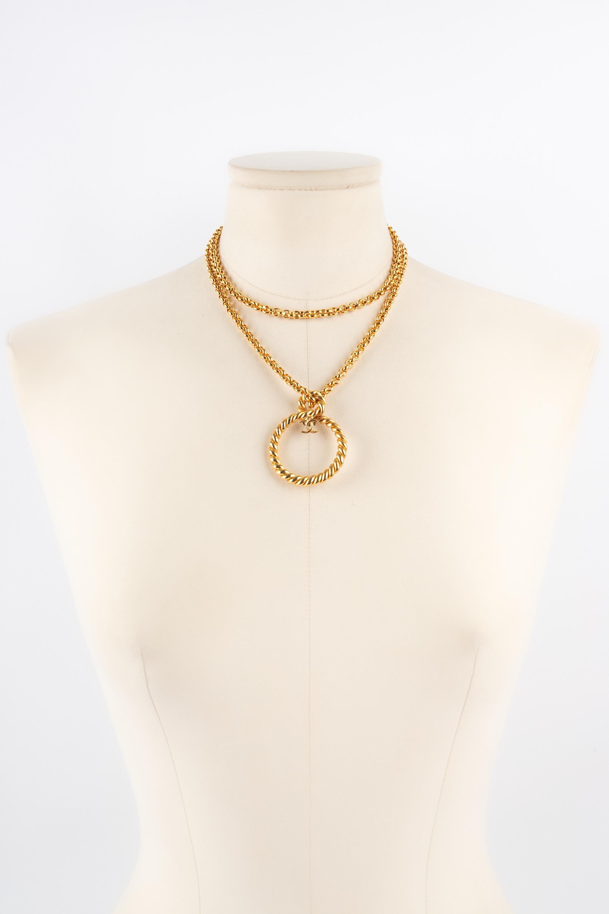 Chanel pendant necklace For Sale 4