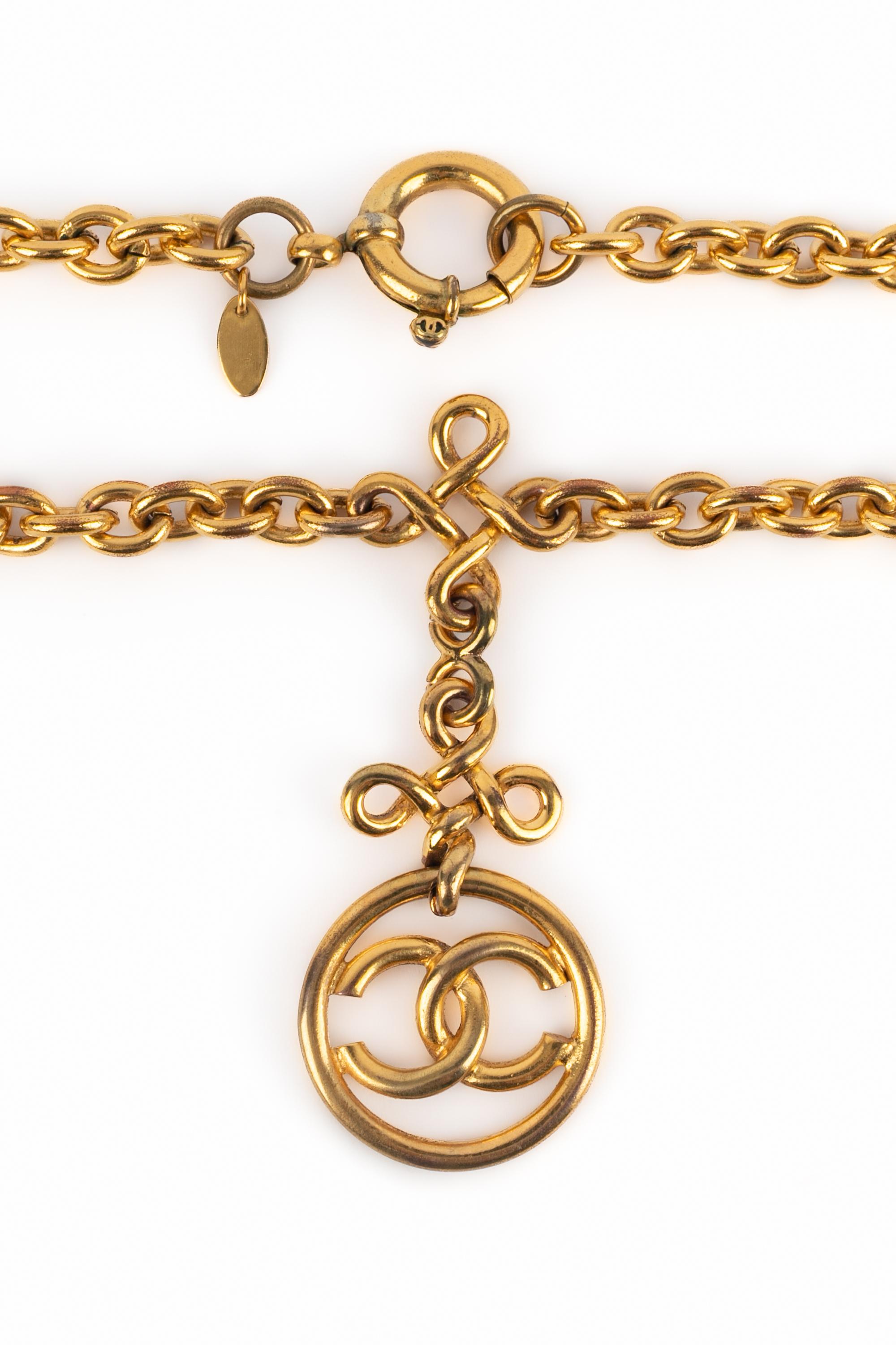Women's Chanel pendant necklace Spring 1993 For Sale
