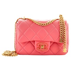 Chanel Pending CC Square Flap Bag Quilted Lambskin Mini