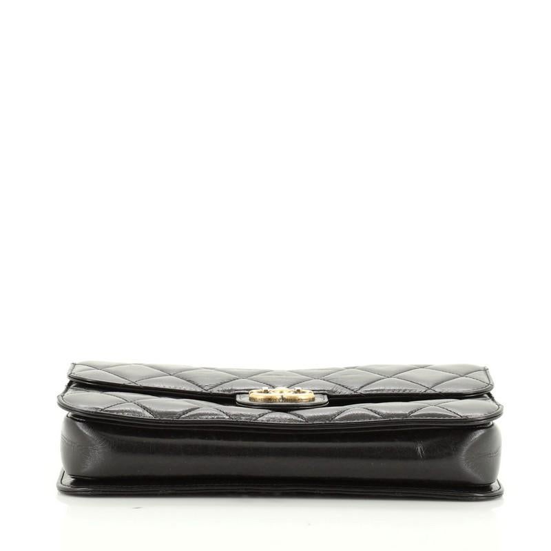 Chanel Perfect Edge Flap Bag Quilted Glazed Calfskin Small In Good Condition In NY, NY