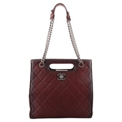 Chanel Perfect Edge Shopping Tote Quilted Goatskin Small