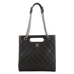 Chanel Perfect Edge Shopping Tote Quilted Goatskin Tall