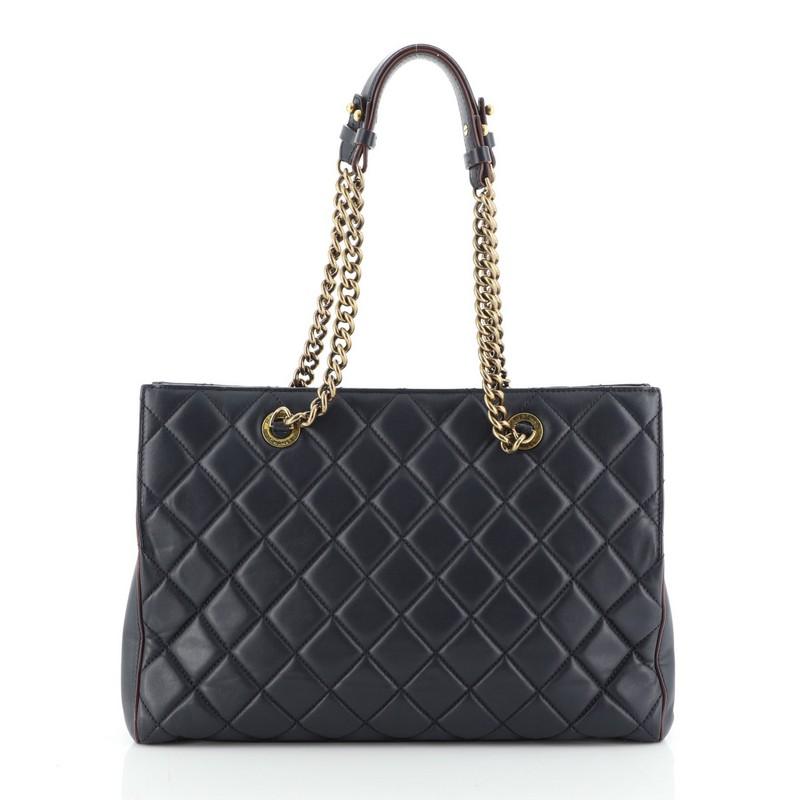 Chanel Perfect Edge Tote Quilted Leather Large In Good Condition In NY, NY