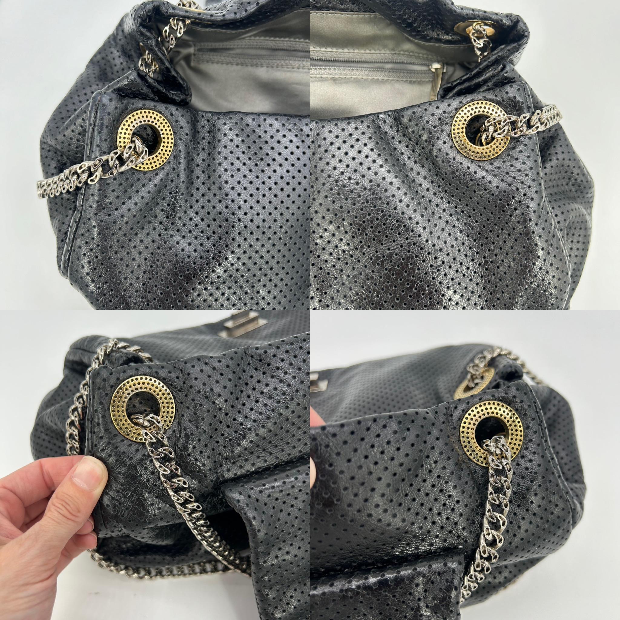 Chanel Perforated Drill Flap Accordion Classic For Sale 9