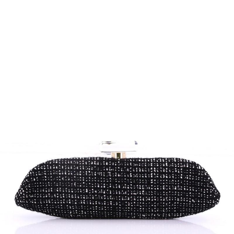  Chanel Perfume Bottle Evening Clutch Rhinestone Embellished Tweed In Excellent Condition In NY, NY