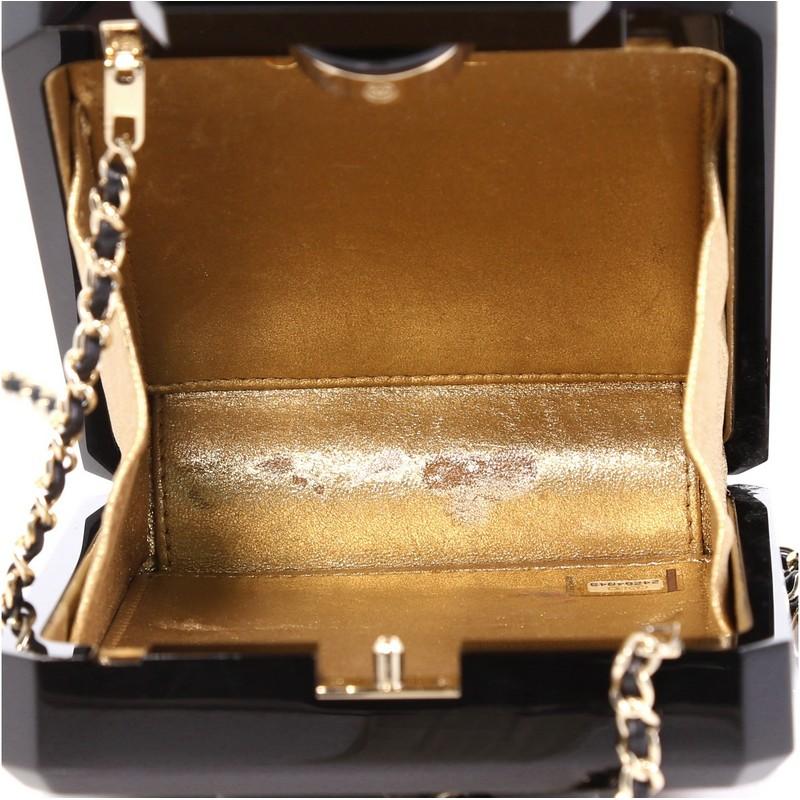 Chanel Perfume Bottle Minaudiere Pearl Embellished Plexiglass In Good Condition In NY, NY