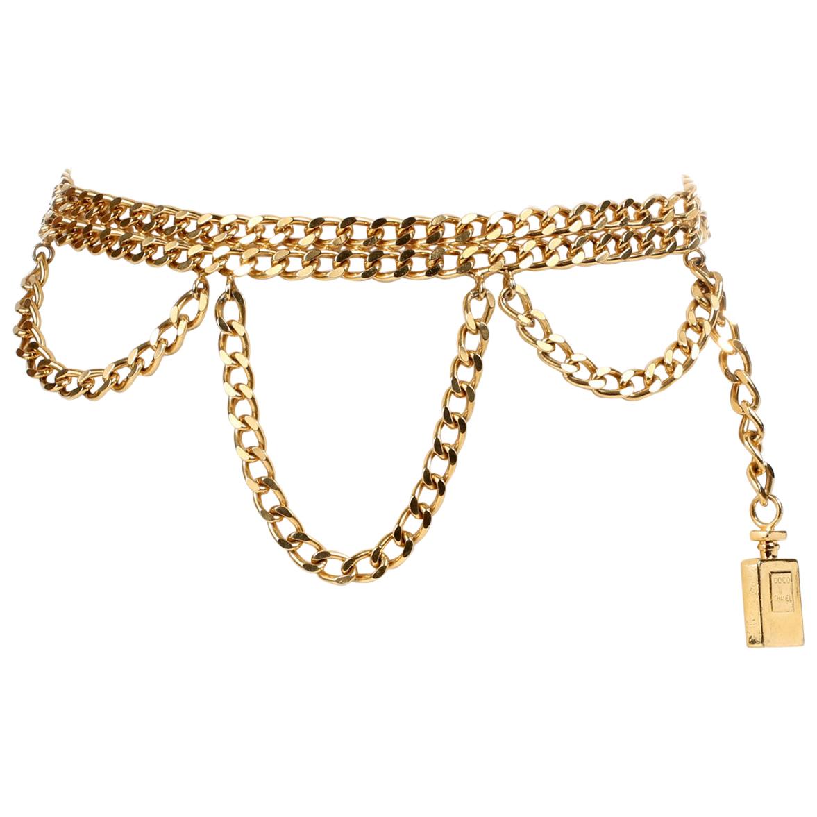 authentic chanel belt chain