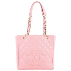 Chanel Petite Shopping Tote Quilted Caviar