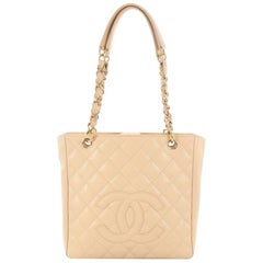 Chanel Petite Shopping Tote Quilted Caviar