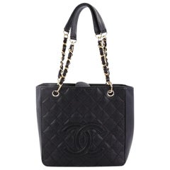 Chanel Petite Shopping Tote Quilted Caviar