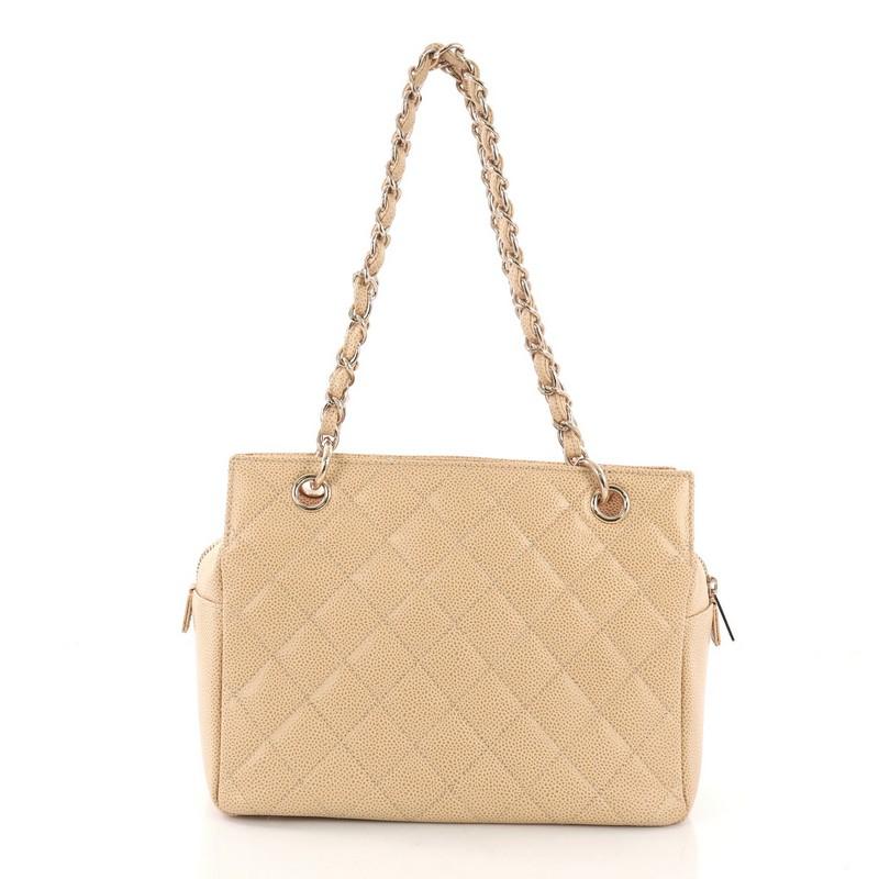 Chanel Petite Timeless Tote Quilted Caviar In Good Condition In NY, NY