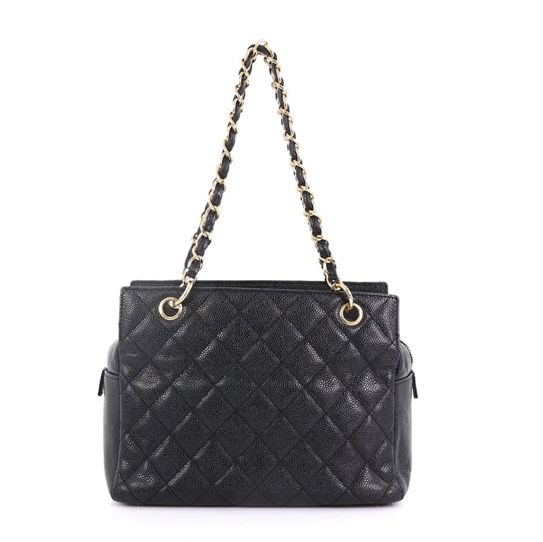 Chanel Petite Timeless Tote Quilted Caviar at 1stDibs