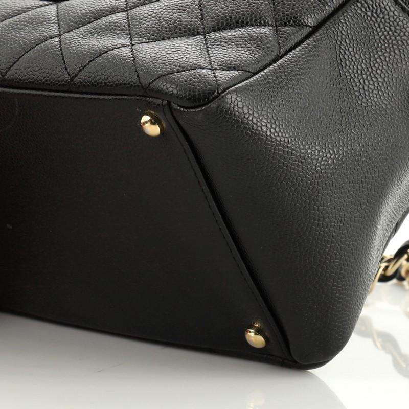 Black Chanel Petite Timeless Tote Quilted Caviar