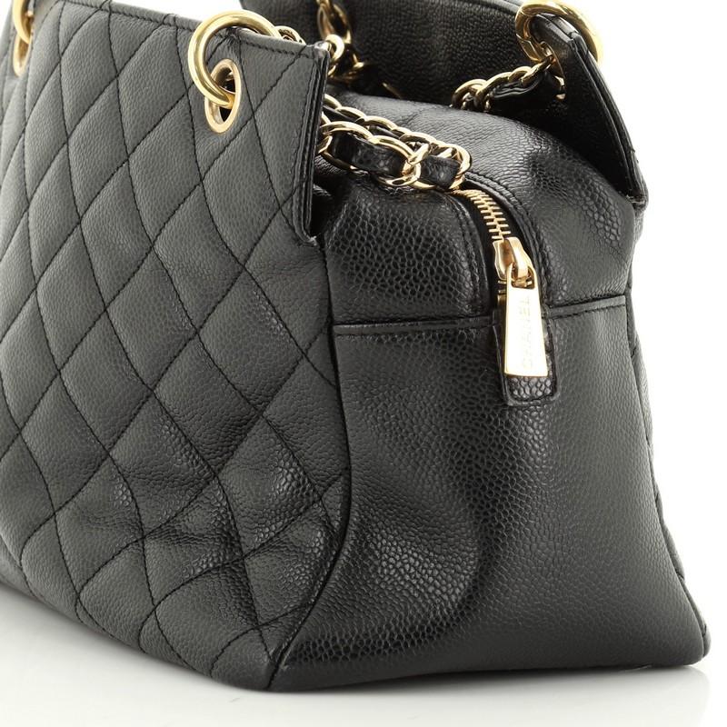 Women's or Men's Chanel Petite Timeless Tote Quilted Caviar
