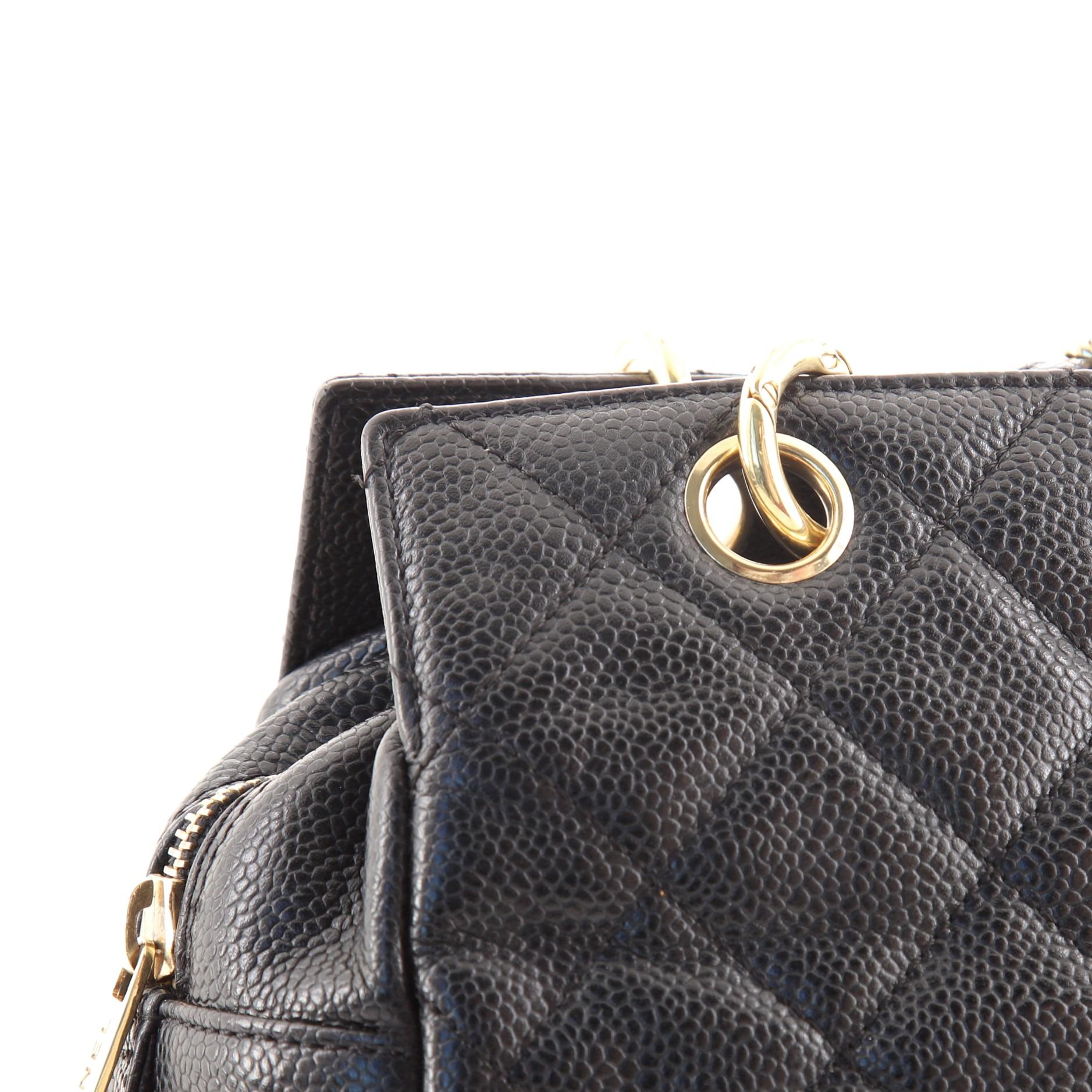 Chanel Petite Timeless Tote Quilted Caviar 2
