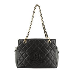 Chanel Petite Timeless Tote Quilted Caviar