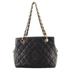 Chanel Petite Timeless Tote Quilted Caviar