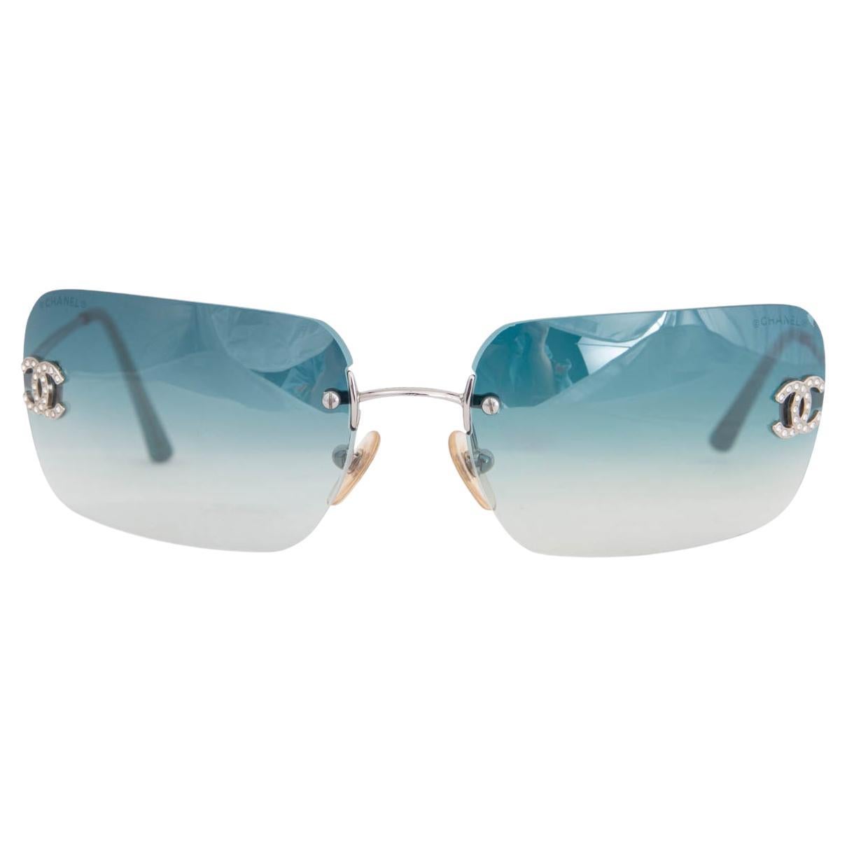 CHANEL petrol blue 4017-D CRYSTALL CC Sunglasses at 1stDibs  chanel  sunglasses 4017-d, chanel crystall, blue chanel sunglasses