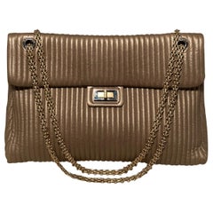 Chanel Vertical Stripe Quilted Reissue Classic Flap Shoulder Bag