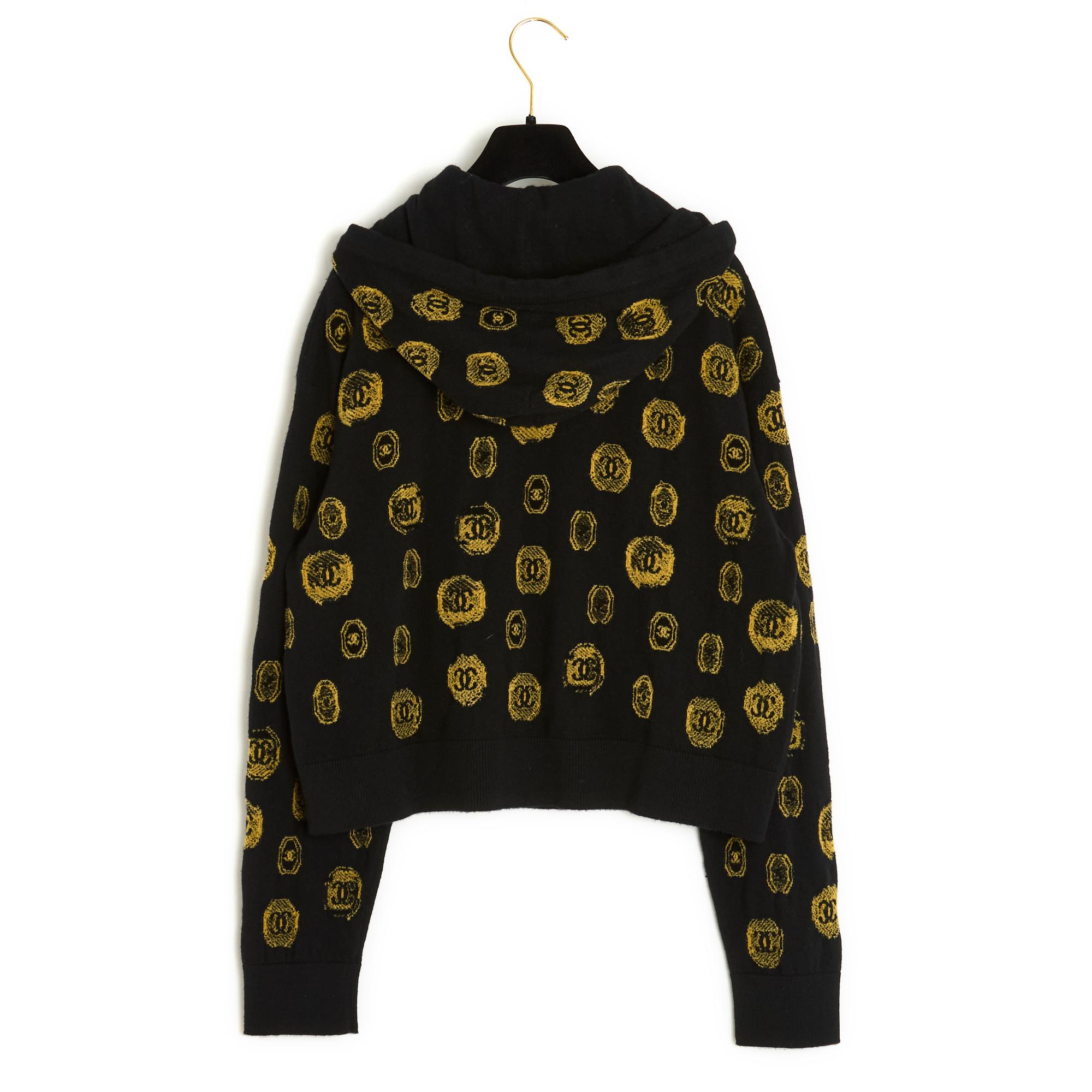 Women's Chanel PF2021 Sweat FR40 CC Hoody Sweater UK12  US10 For Sale