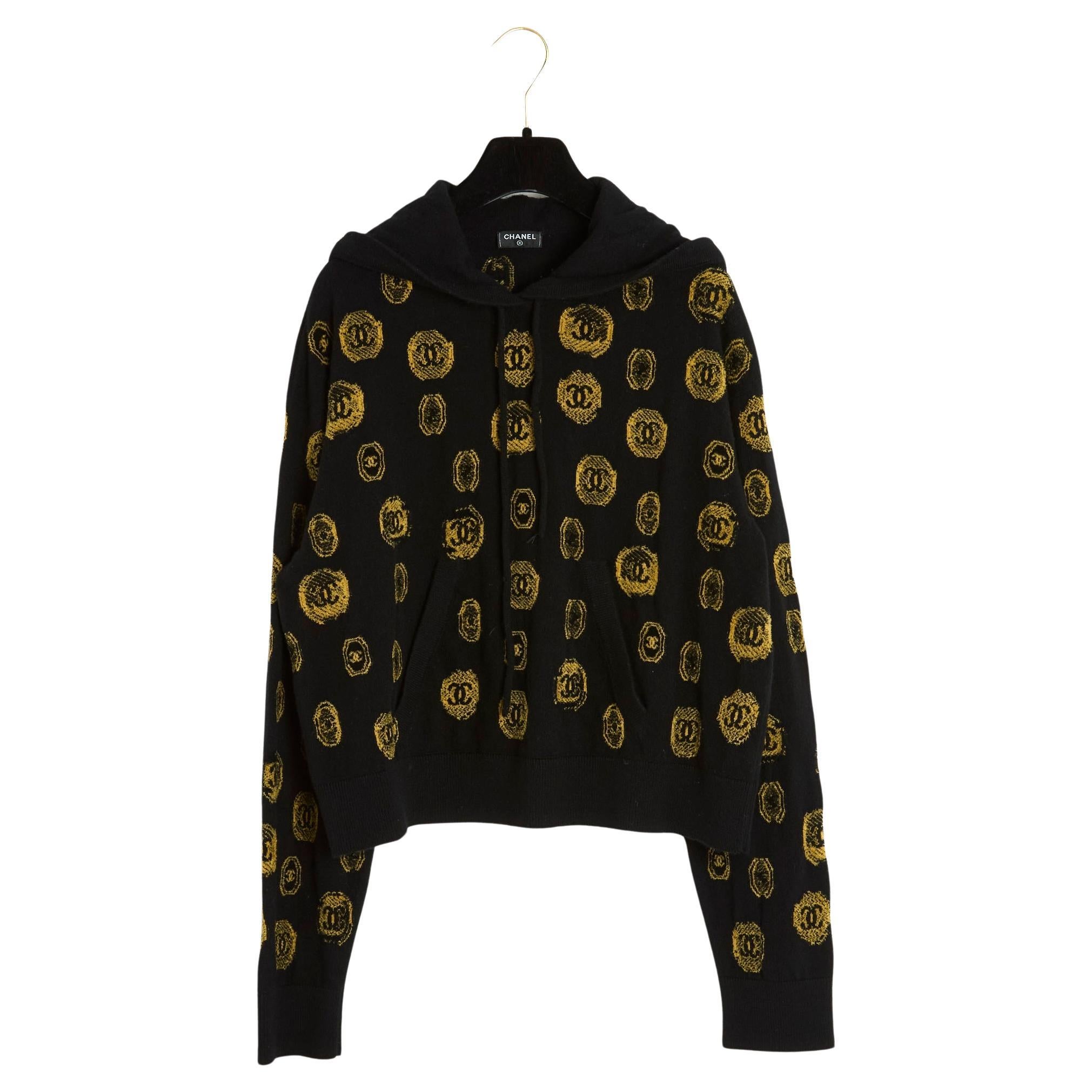 Chanel PF2021 Sweat FR40 CC Hoody Sweater UK12  US10 For Sale
