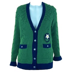 Chanel Pharrell Style Edelweiss Patch Cardigan