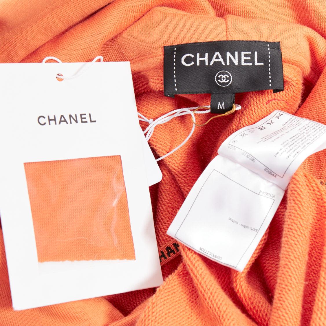 CHANEL Pharrell Williams 19D orange lesage Kristall bestickter Hoodie M im Angebot 4