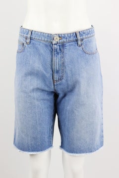Chanel + Pharrell Williams 2019 Embellished Denim Shorts Fr 50 Uk 22
