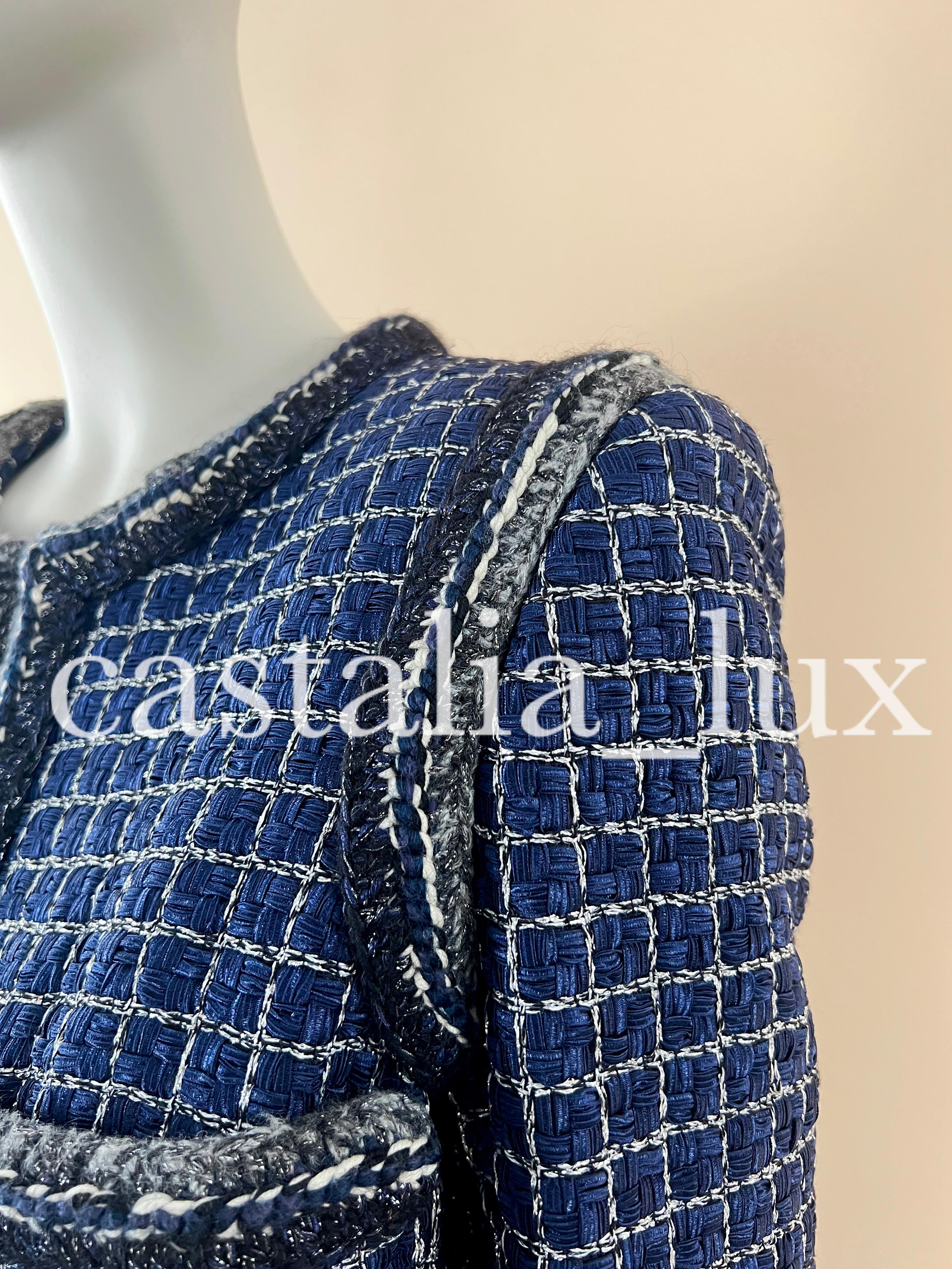 Chanel Pharrell Williams Style Runway Ribbon Tweed Jacket 7