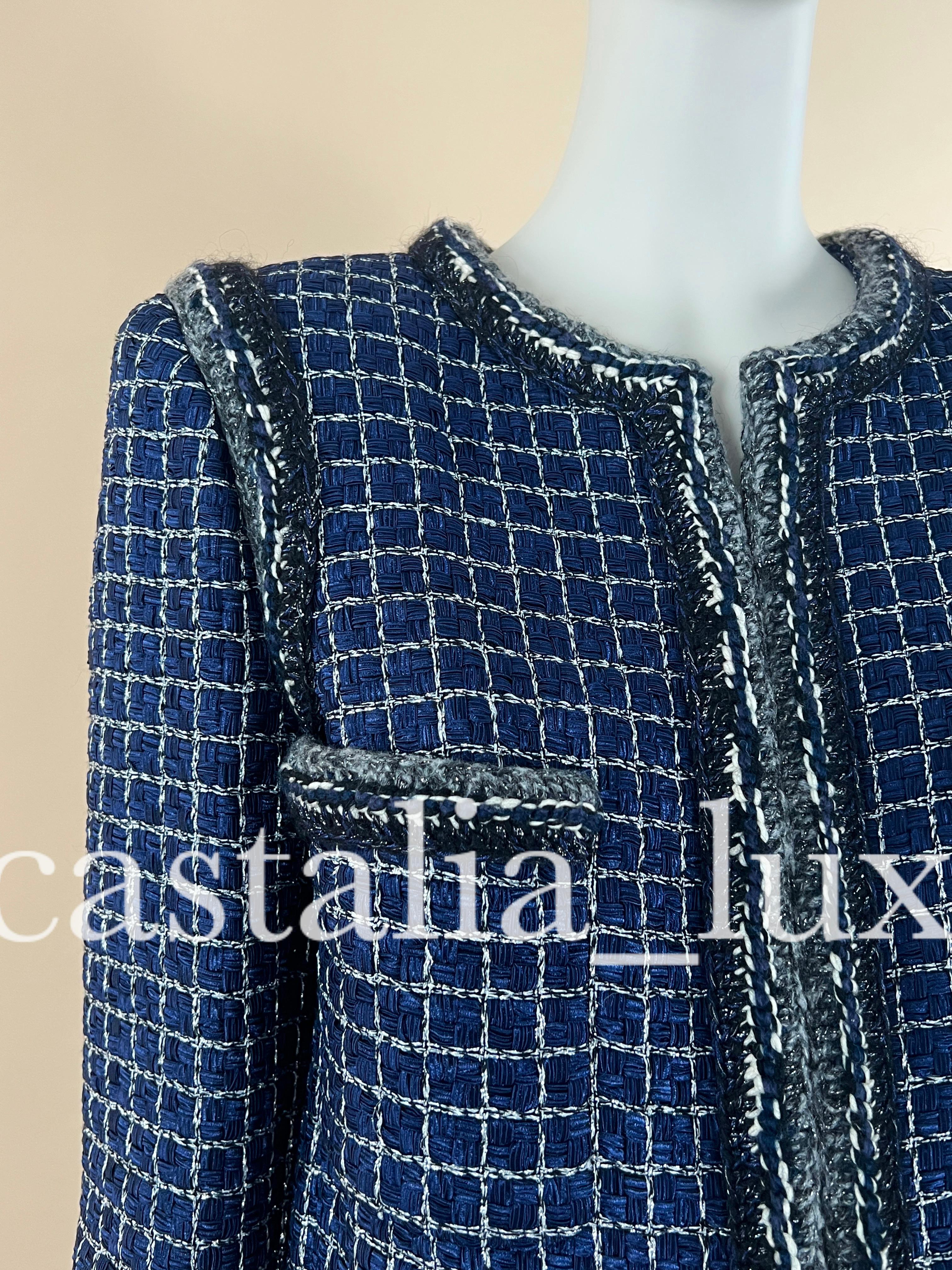 Chanel Pharrell Williams Style Runway Ribbon Tweed Jacket 12