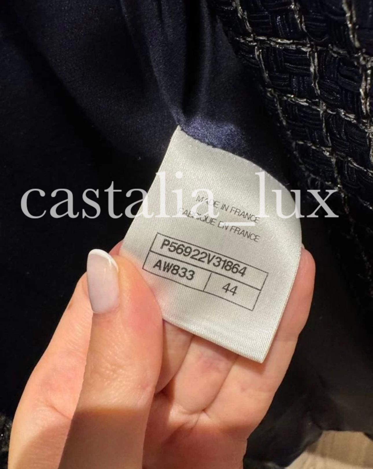 Chanel Pharrell Williams Style Runway Ribbon Tweed Jacket 16