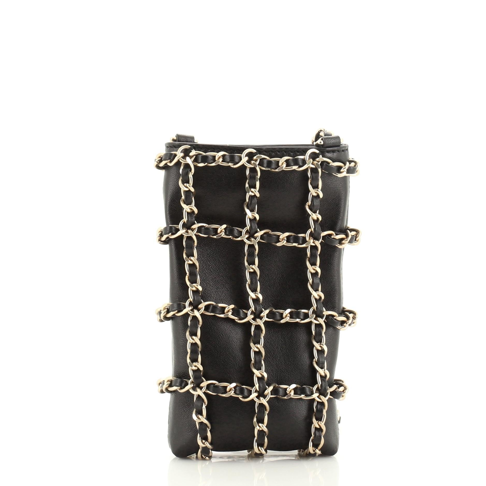 chanel chain phone case