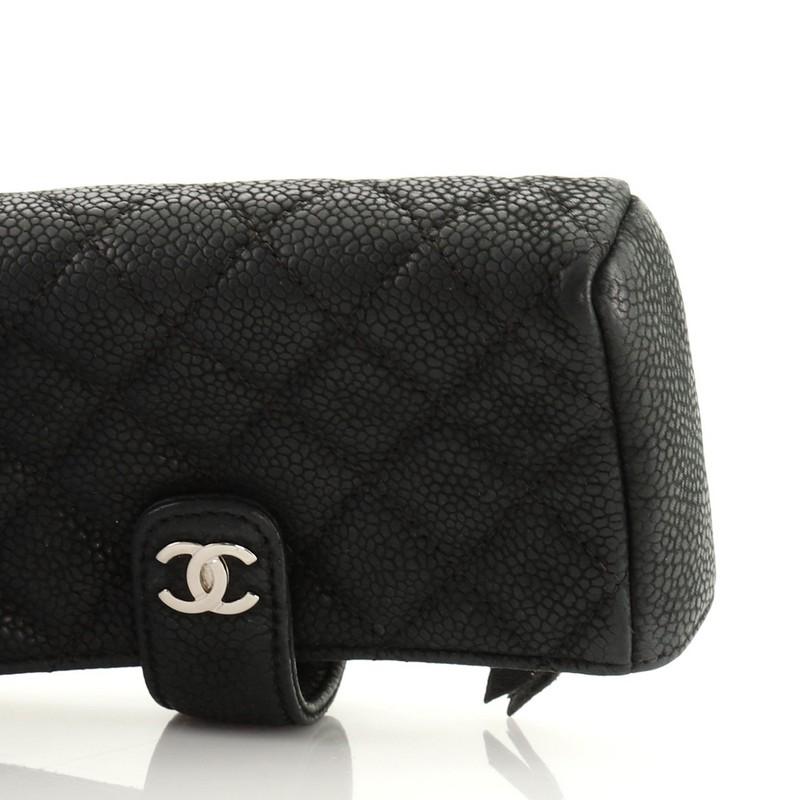Chanel Phone Holder Clutch Quilted Caviar Mini 1