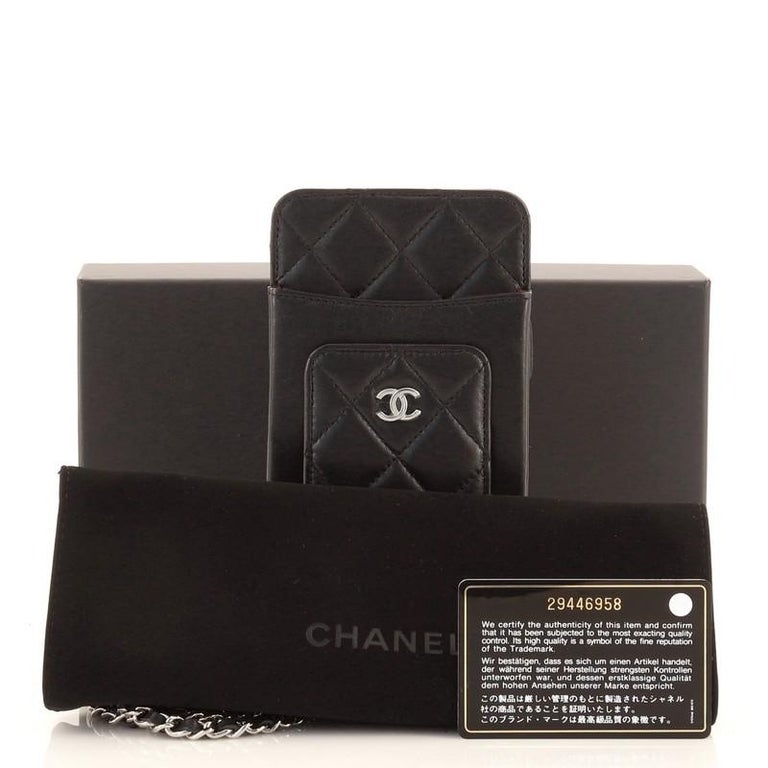 Chanel 14P Runway Turquoise Patent Crossbody Phone Case / Bag at