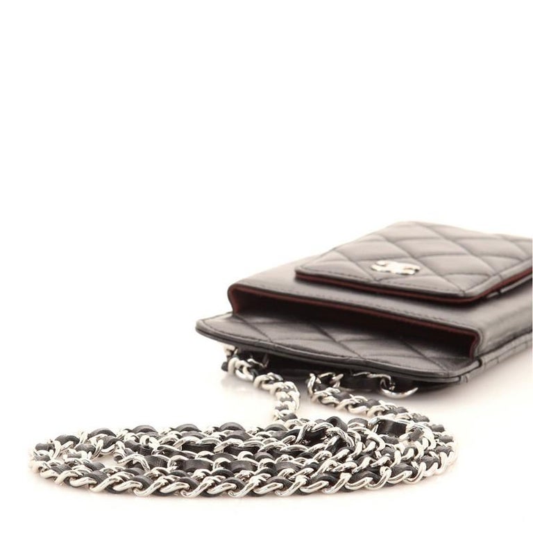 Chanel Phone Holder Crossbody Bag Quilted Lambskin at 1stDibs chanel