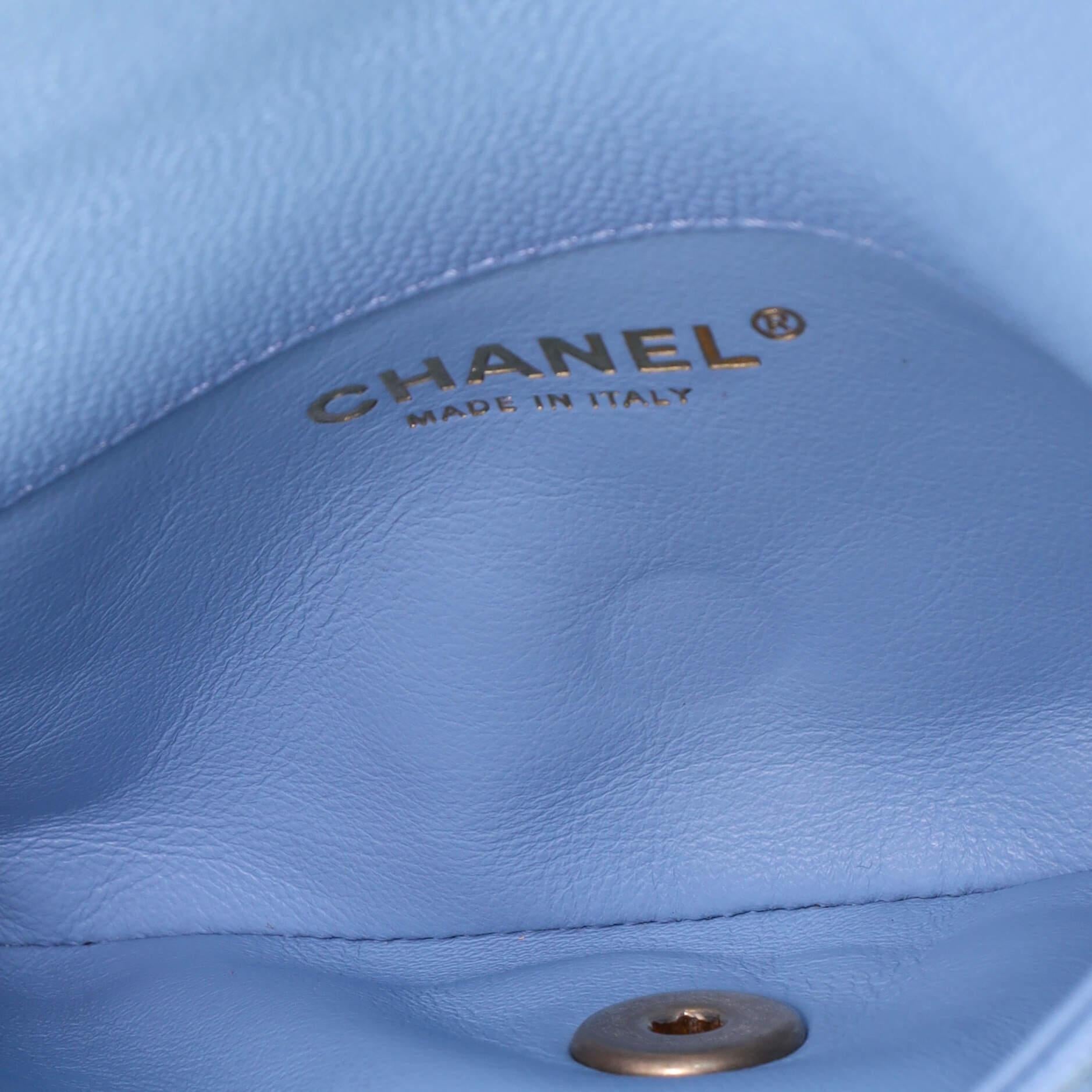 Chanel Pick Me Up Logo Chain Belt Bag Quilted Caviar 1