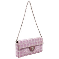 Chanel Pink 2000 Travel Ligne East West Flap Bag Chanel Pink 2000 Travel Ligne E