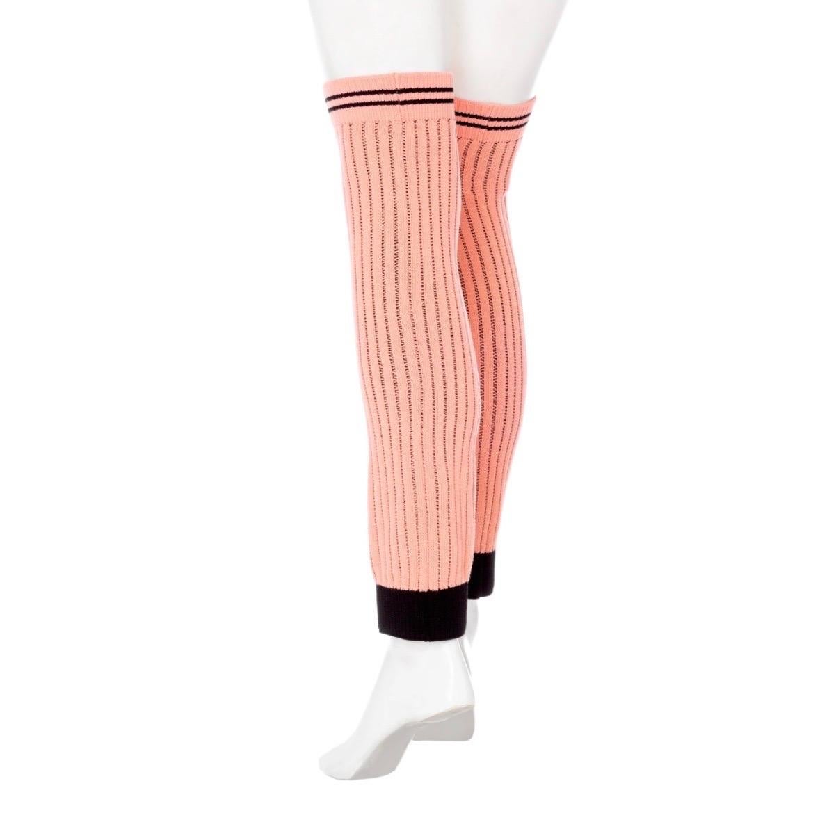 Chanel Pink and Black Gaiters Cruise 2023 For Sale 1