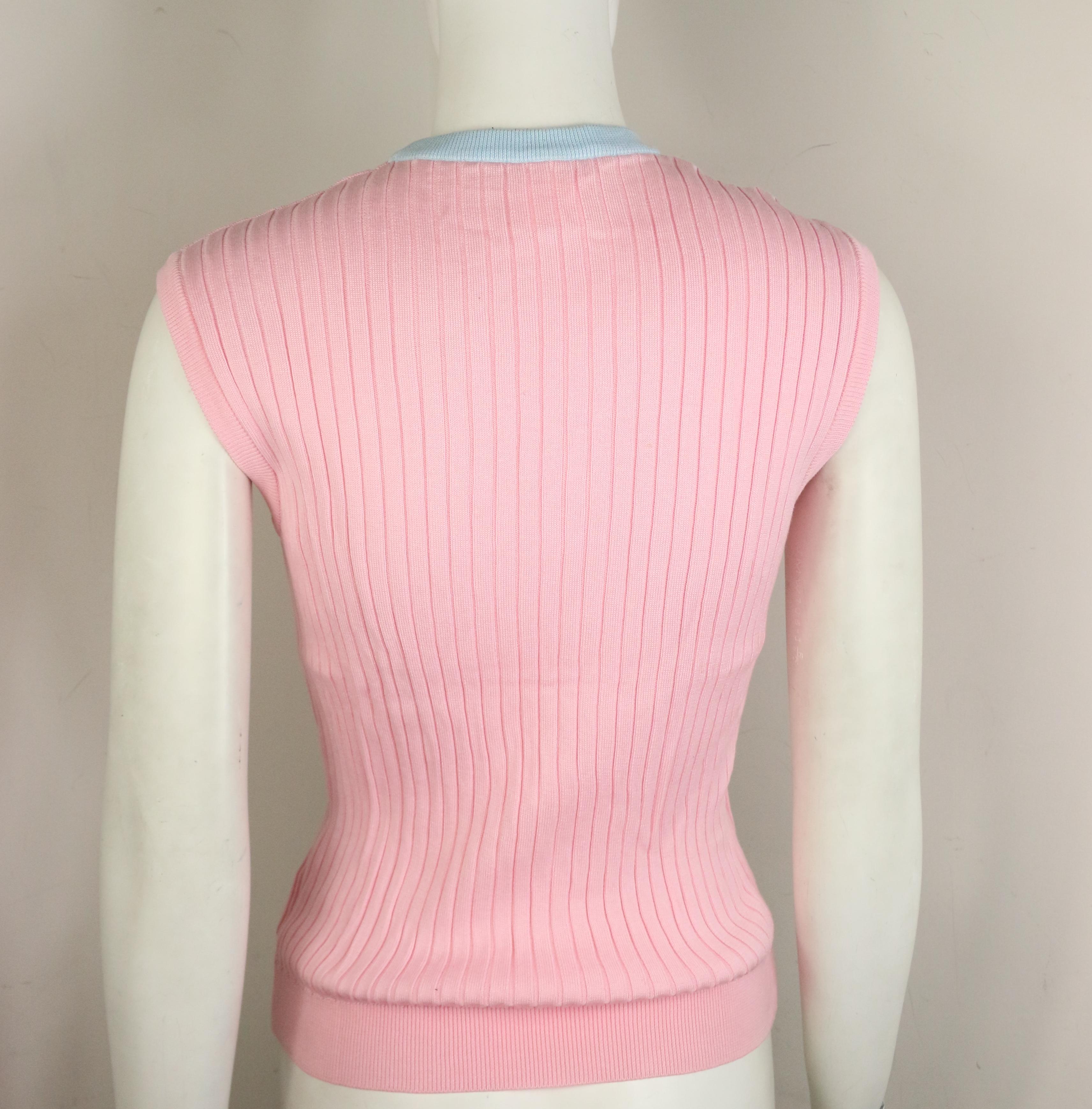 pink chanel top