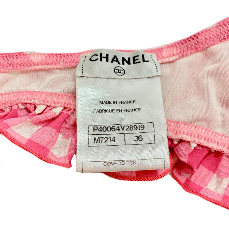 pink chanel bathing suit